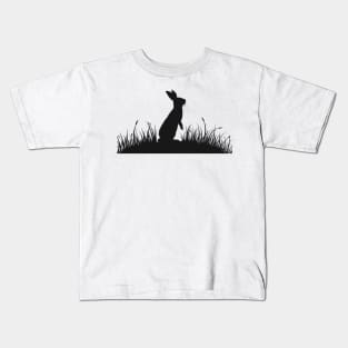 Rabbit silhouette Kids T-Shirt